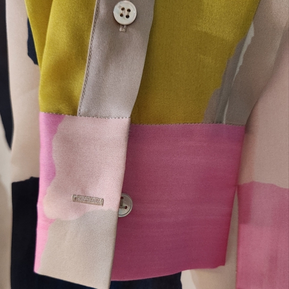 Lafayette 148 Oversized Printed Silk-satin Shirt-pink - Picture 7 of 11